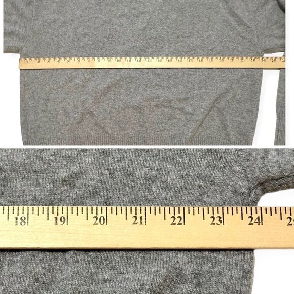 Minnie Rose Cashmere Ski Out West Crew Sweater, Size L, Gray, New with tag - Picture 12 of 16